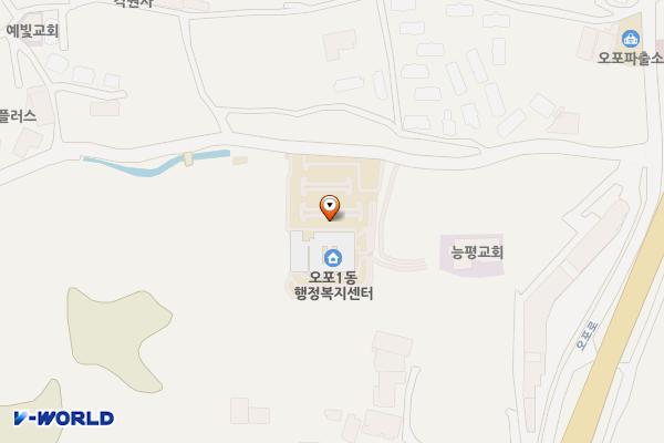 오포읍사무소 위치 지도 — 경기도 광주시 오포읍 오포로859번길 29