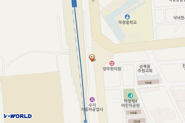 양주시 덕정역사공영주차장 위치 지도 — 경기도 양주시 덕정동 346-7