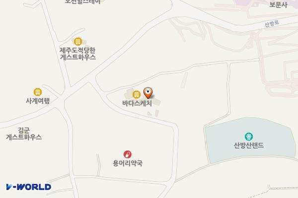 오션하우스 위치 지도 — 제주특별자치도 서귀포시 안덕면 사계남로216번길 42