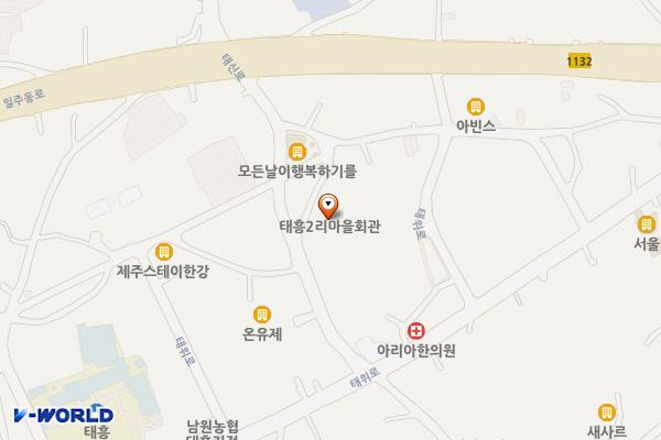 태흥2리마을회 위치 지도 — 제주특별자치도 서귀포시 남원읍 태신로 14