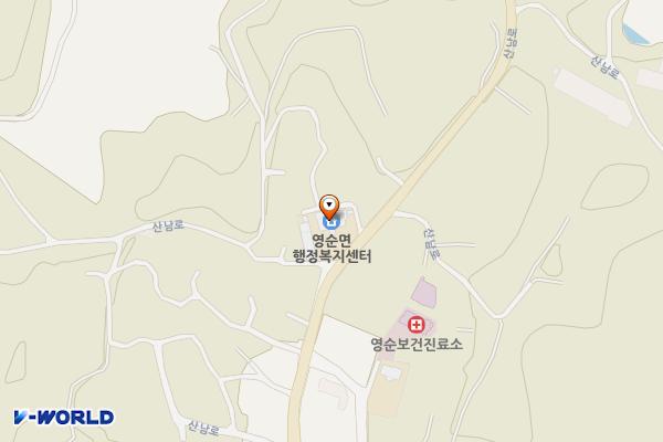 문경시청 영순면사무소 위치 지도 — 경상북도 문경시 영순면 산남로 23