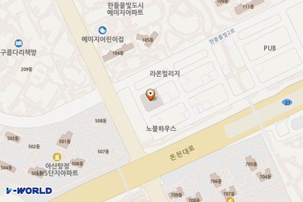탕정지구 제7공영주차장 위치 지도 — 충청남도 아산시 탕정면 매곡리 1408
