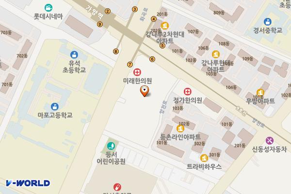 코오롱엘에스아이스카이벨리5차 위치 지도 — 서울특별시 강서구 화곡로 416