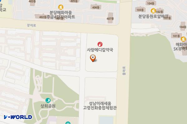 브라운스톤야탑 위치 지도 — 경기도 성남시 분당구 야탑로205번길 40