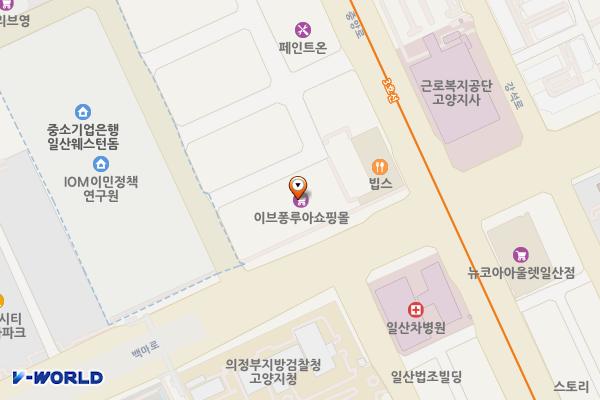 현대에뜨레보오피스텔 위치 지도 — 경기도 고양시 일산동구 백마로 223