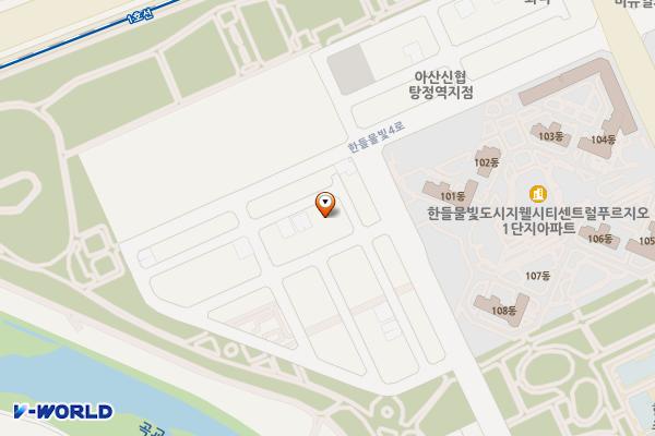 탕정지구 제4공영주차장 위치 지도 — 충청남도 아산시 탕정면 매곡리 1272