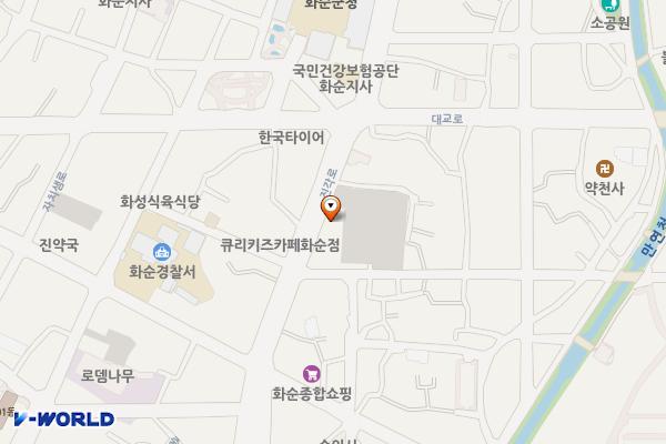 향청리공영주차장 위치 지도 — 전남광주통합특별시 화순군 화순읍 진각로 128