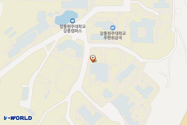 강릉원주대학교(강릉캠퍼스) 위치 지도 — 강원특별자치도 강릉시 죽헌길 7