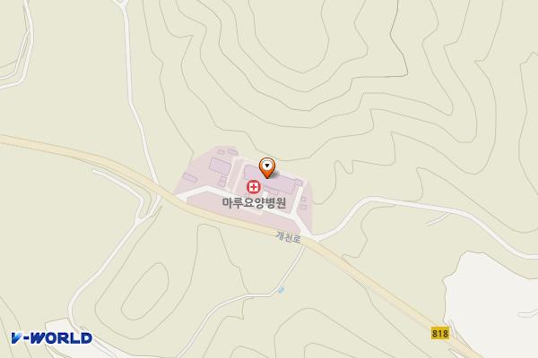 마루요양병원 위치 지도 — 전남광주통합특별시 화순군 춘양면 개천로 249