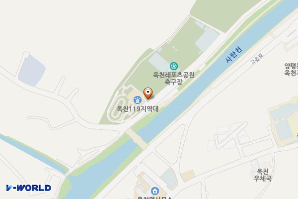 양평옥천레포츠공원 위치 지도 — 경기도 양평군 옥천면 옥천체육공원길 66