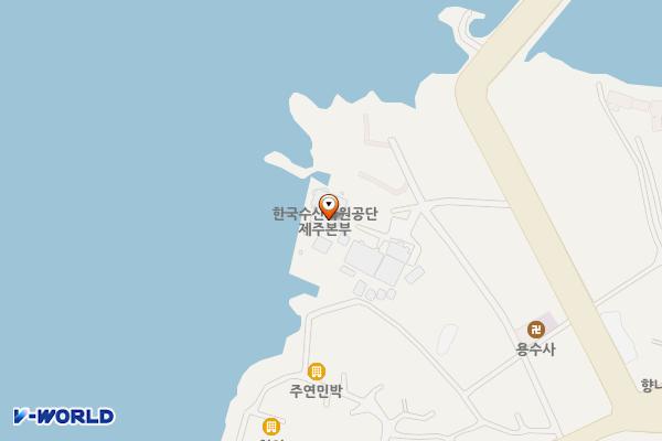 제주한국수산자원공단제주본부 위치 지도 — 제주특별자치도 제주시 한림읍 옹포7길 23