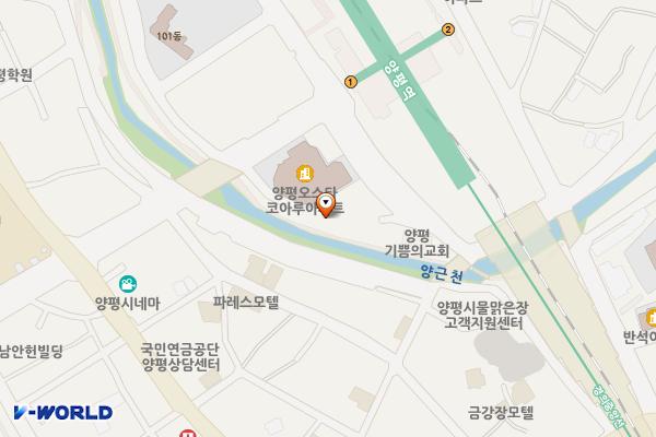 양평시장타워주차장 위치 지도 — 경기도 양평군 양평읍 역전길 20
