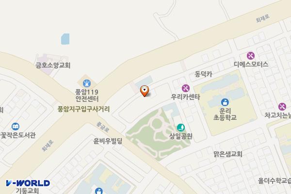 풍암동주차빌딩 위치 지도 — 전남광주통합특별시 서구 풍금로38번길 14-1