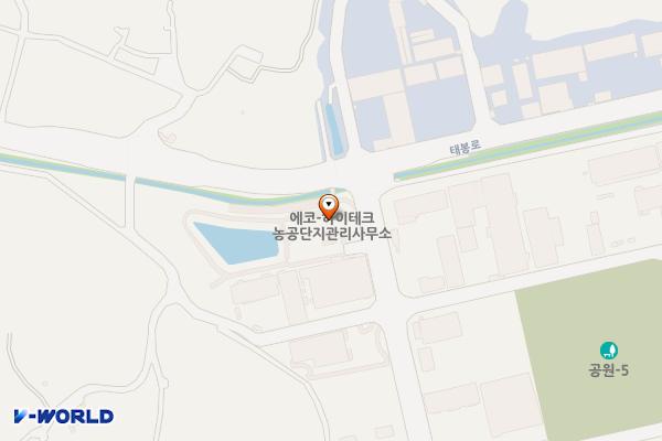에코하이테크농공단지(공영주차장) 위치 지도 — 전남광주통합특별시 담양군 담양읍 에코길 6