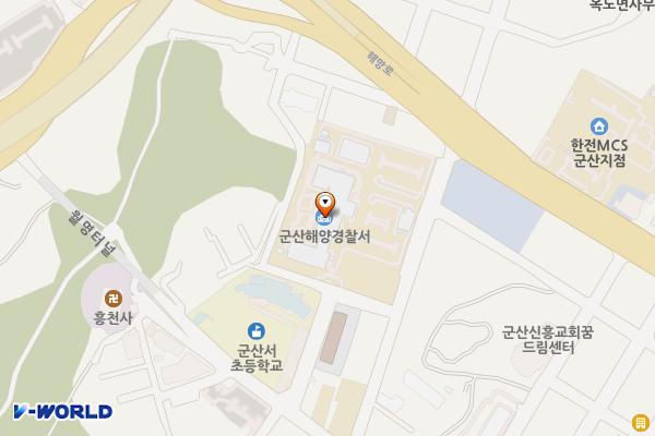 군산해양경찰서 위치 지도 — 전북특별자치도 군산시 군산창길 21