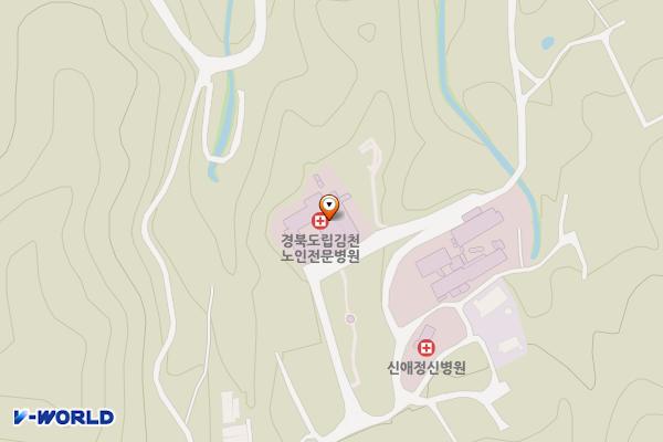경북도립김천노인전문요양병원 위치 지도 — 경상북도 김천시 어모면 신애길 100-10