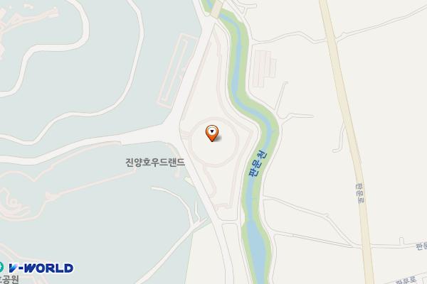 진주진양호둘레길주차장 위치 지도 — 경상남도 진주시 판문동 486-1