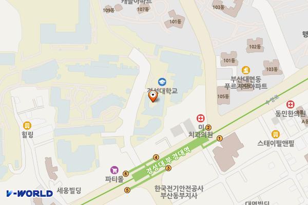 경성대학교 위치 지도 — 부산광역시 남구 수영로 309