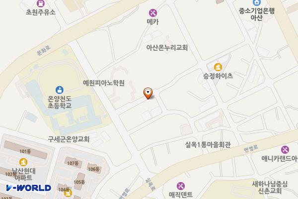 실옥동 제2공영주차장 위치 지도 — 충청남도 아산시 실옥동 181-125