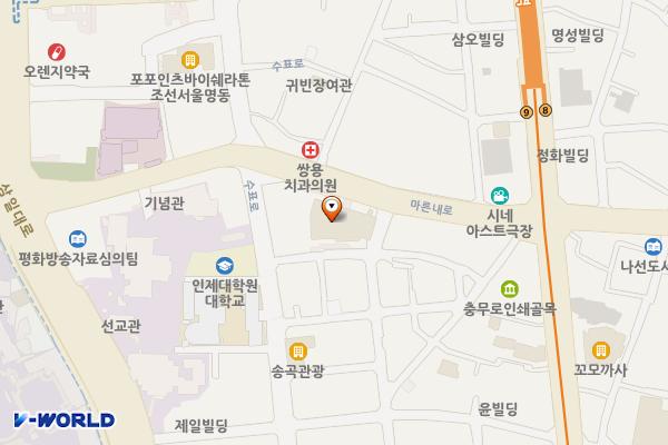 나인트리호텔명동2 위치 지도 — 서울특별시 중구 마른내로 28