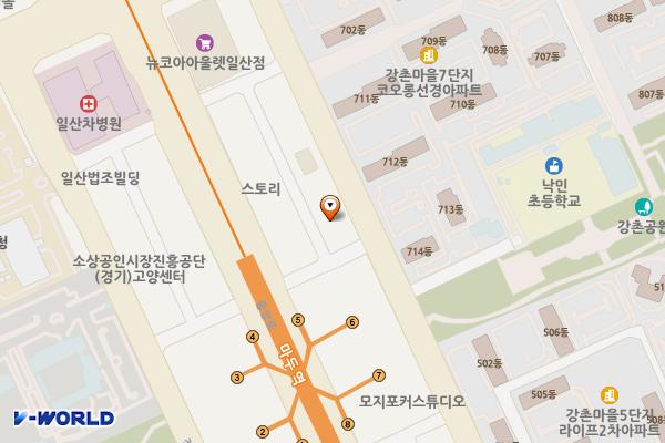마두파킹프라자 위치 지도 — 경기도 고양시 일산동구 강석로 141