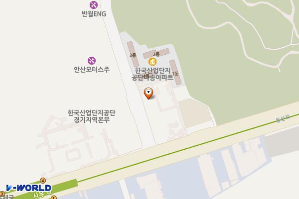 안산드림타운오피스텔 위치 지도 — 경기도 안산시 단원구 연수원로 10