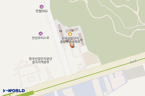 안산드림타운오피스텔 위치 지도 — 경기도 안산시 단원구 연수원로 10