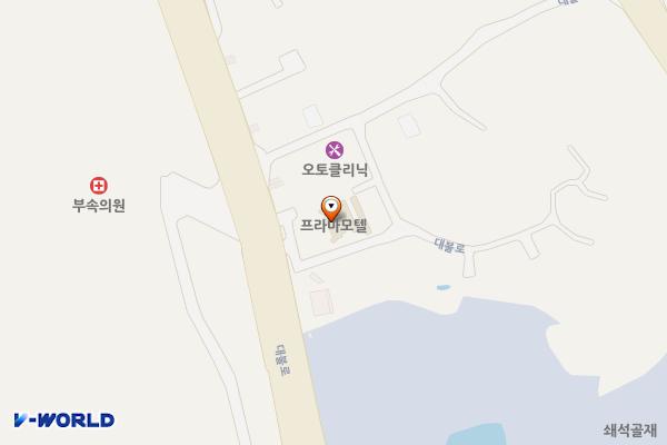 프리마호텔 위치 지도 — 전남광주통합특별시 영암군 삼호읍 대불로 92-6