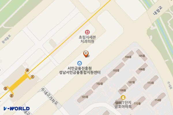 티맥스수내타워 위치 지도 — 경기도 성남시 분당구 황새울로258번길 29