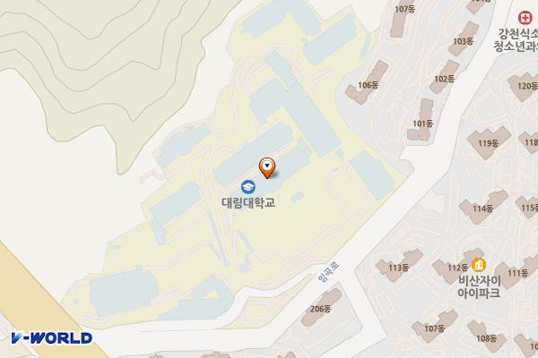 대림대학교홍지관 위치 지도 — 경기도 안양시 동안구 임곡로 29