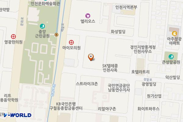 이노프라자 위치 지도 — 인천광역시 남동구 성말로 9