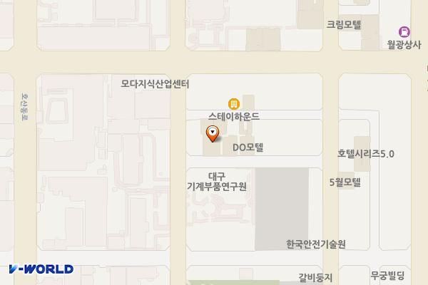허브모텔 위치 지도 — 대구광역시 달서구 성서공단로11길 38-3