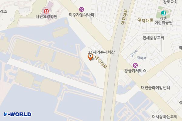 21세기모터스검사장 위치 지도 — 대전광역시 서구 대덕대로 69-11