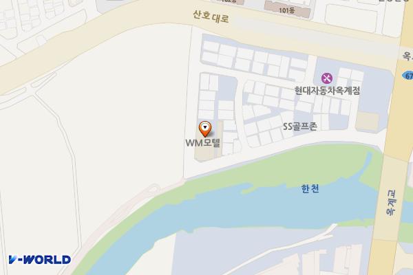 더블유엠모텔 위치 지도 — 경상북도 구미시 산호대로24길 19