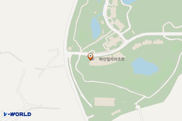 용평파인리즈골프앤리조트 위치 지도 — 강원특별자치도 고성군 토성면 잼버리동로 267