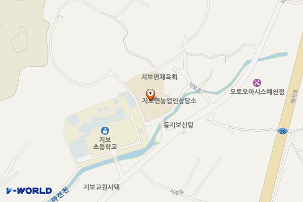 지보면행정복지센터 위치 지도 — 경상북도 예천군 지보면 지보로 126-5