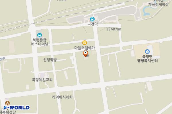 대호장여관 위치 지도 — 강원특별자치도 정선군 북평면 북평6길 18