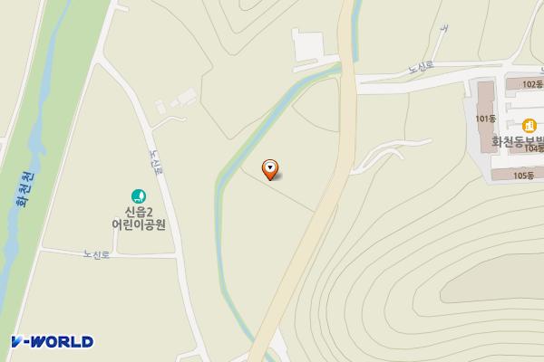화천정비사업소 위치 지도 — 강원특별자치도 화천군 화천읍 노신로 67