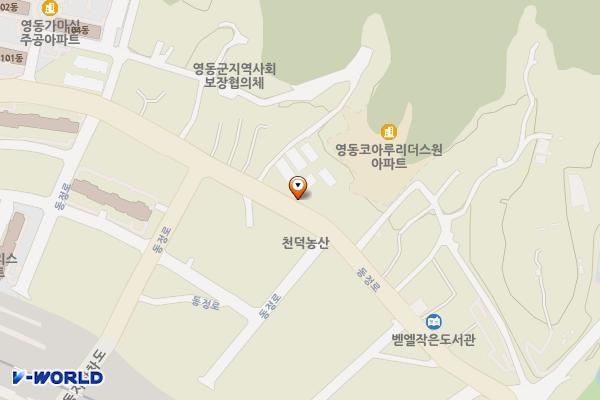 동정리마을주차장 위치 지도 — 충청북도 영동군 영동읍 동정리 48-1