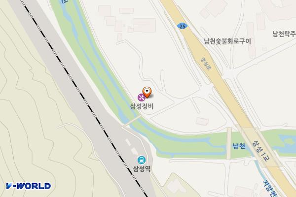 삼성정비 위치 지도 — 경상북도 경산시 남천면 삼성역길 36-36
