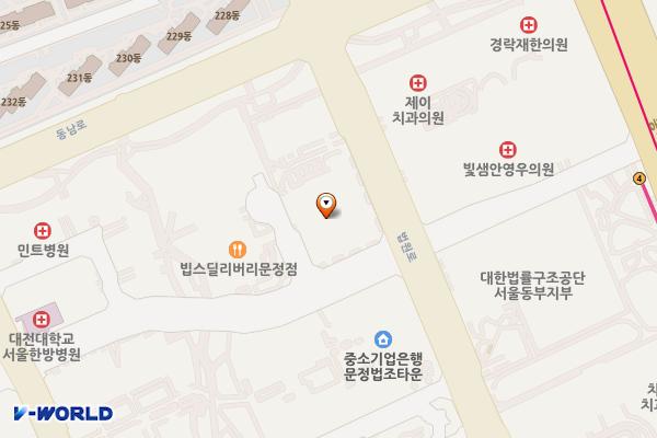 문정대명벨리온B 위치 지도 — 서울특별시 송파구 법원로 127