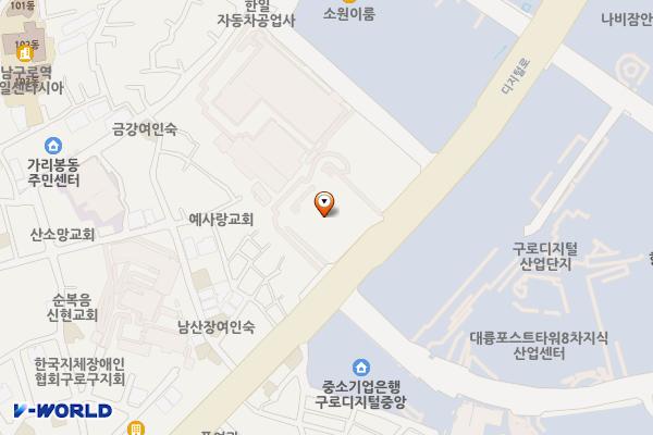 BMW차징스테이션 지하이시티 by바바리안모터스 위치 지도 — 서울특별시 구로구 디지털로 243