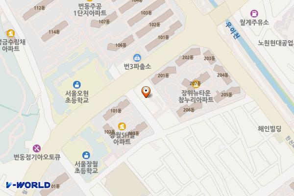 BMW차징스테이션 장위센트럴타운 위치 지도 — 서울특별시 성북구 월계로40길 7