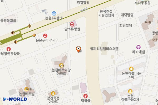 BMW차징스테이션 펜트힐루논현 위치 지도 — 서울특별시 강남구 언주로 641