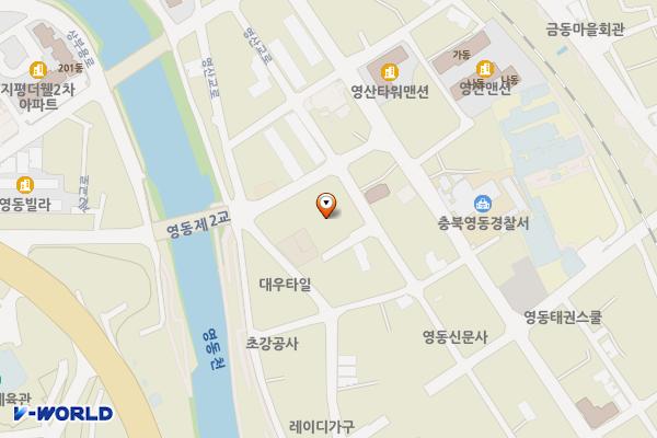 양강 구강 마을 주차장 위치 지도 — 충청북도 영동군 영동읍 계산리 458-6