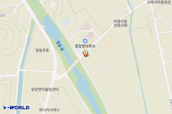 양강면 괴목리 공영주차장 위치 지도 — 충청북도 영동군 양강면 괴목리 440-1