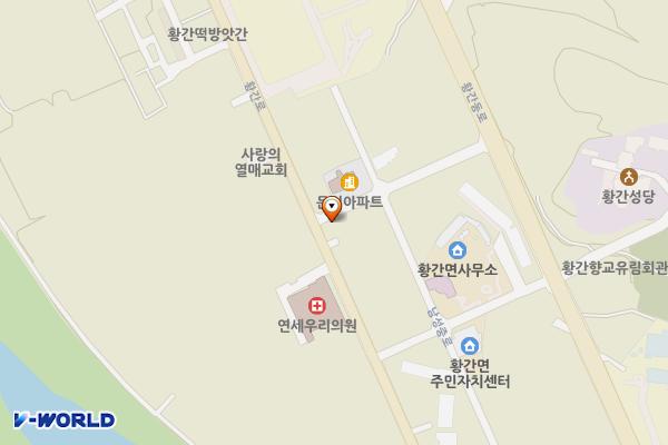 황간면 남성리 제2공영주차장 위치 지도 — 충청북도 영동군 황간면 남성리 534-5
