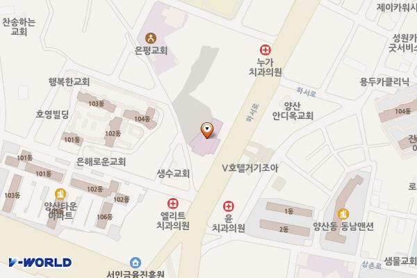 BMW차징스테이션 광주희망병원 위치 지도 — 전남광주통합특별시 북구 하서로 429