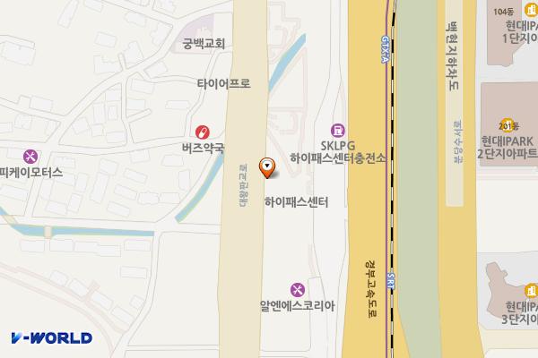 메르세데스벤츠 HPC 분당 충전소 위치 지도 — 경기도 성남시 분당구 대왕판교로 296