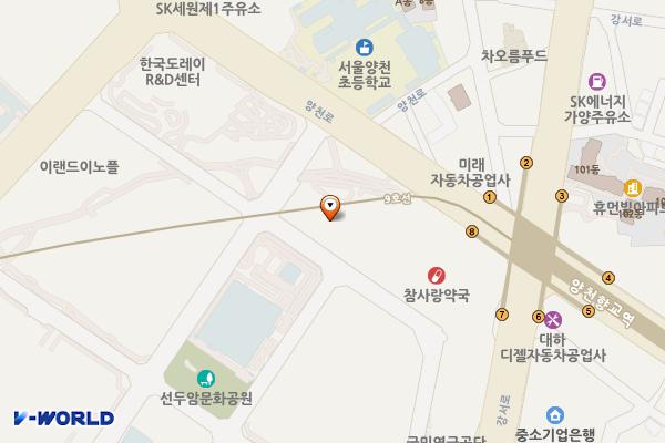 마곡대방디엠시티2차 위치 지도 — 서울특별시 강서구 마곡동로10길 23